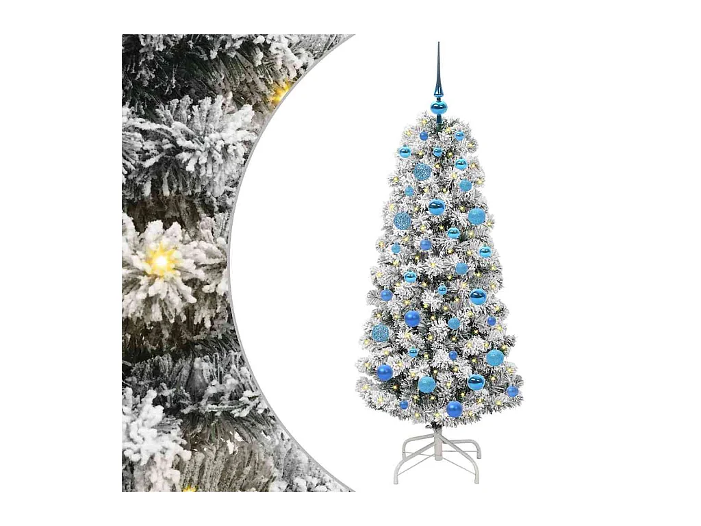 Árbol de Navidad artificial con ramas articuladas 150 cm PVC