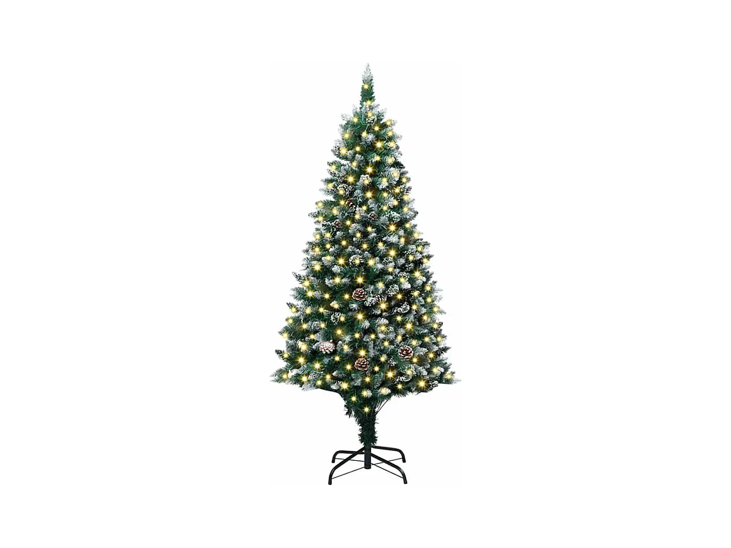Sapin de Noël artificiel Vert 180 cm PVC, Acier et Plastique