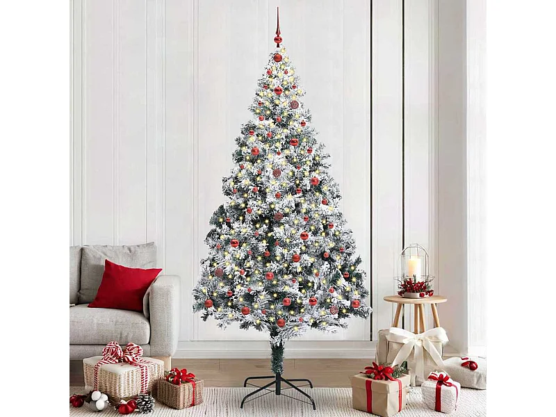 Sapin de Noël artificiel Vert 240 cm PVC, Acier et Plastique