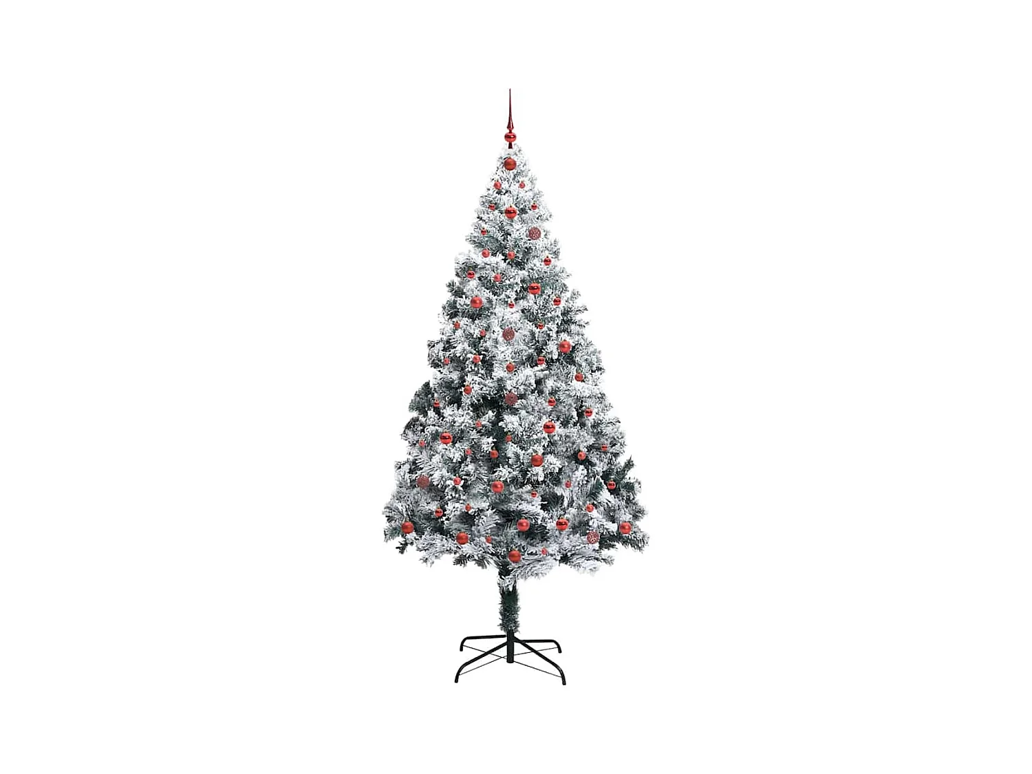 Árbol de Navidad artificial Verde 240 cm PVC y Acero y Plástico
