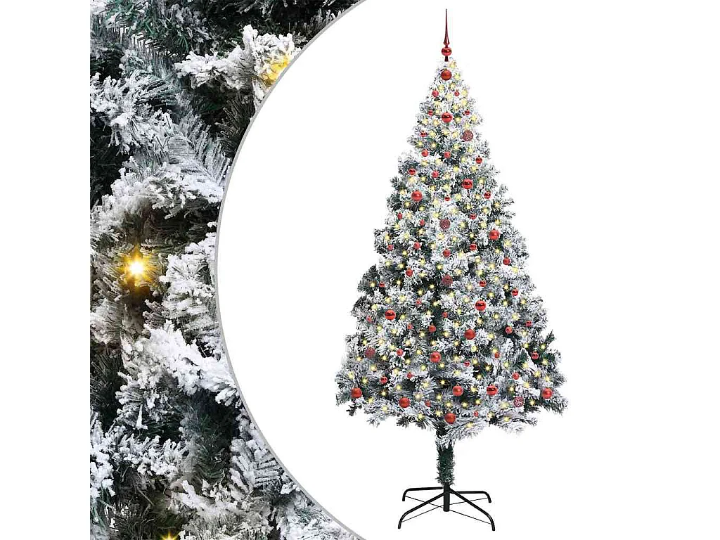 Sapin de Noël artificiel Vert 240 cm PVC, Acier et Plastique