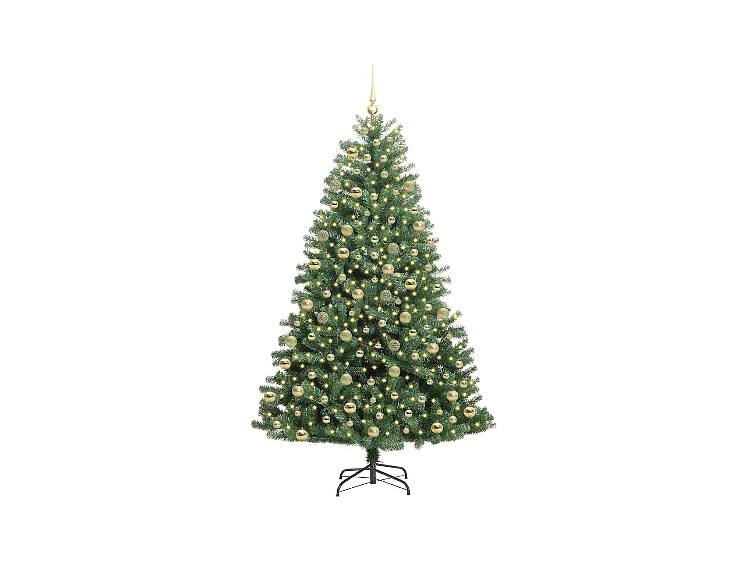 Sapin de Noël Artificiel à Branches Articulées Vert 210 cm