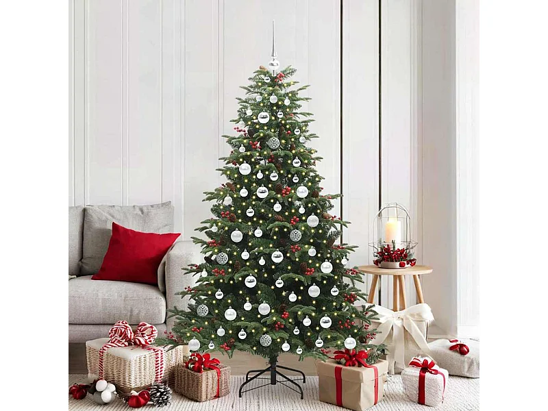 Árbol de Navidad artificial Verde 180 cm PVC, Metal y Plástico