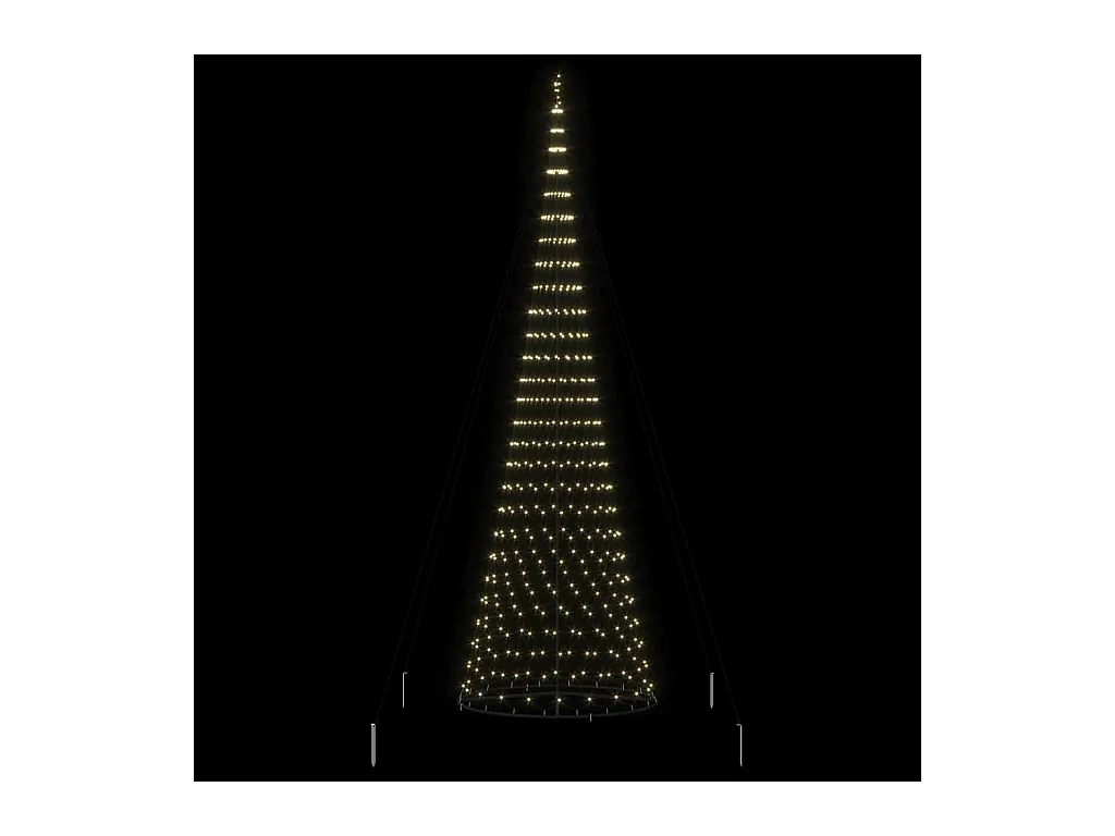 Árbol de Navidad LED Cálido 160 x 160 x 500 cm Metal