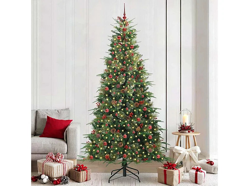 Sapin de Noël Artificiel à Branches Articulées Vert 240 cm