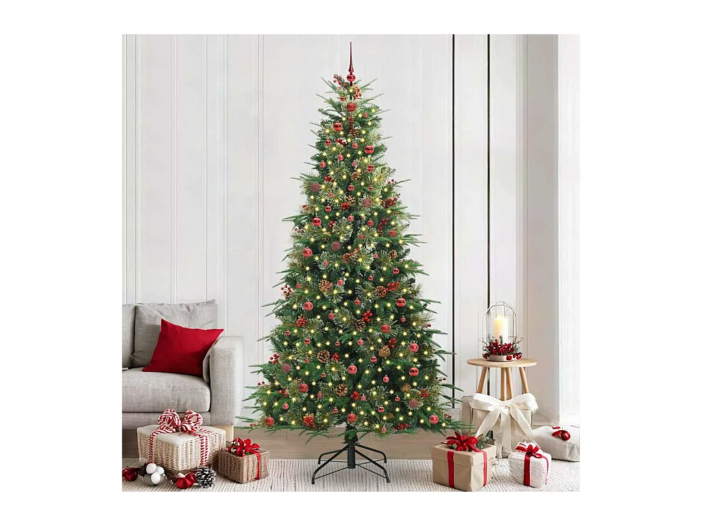 Sapin de Noël Artificiel à Branches Articulées Vert 240 cm