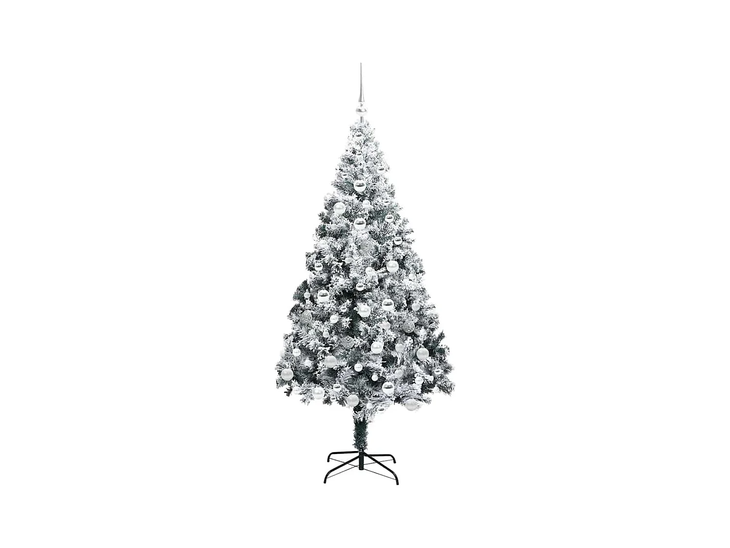 Árbol de Navidad artificial Verde 180 cm PVC y Acero y Plástico