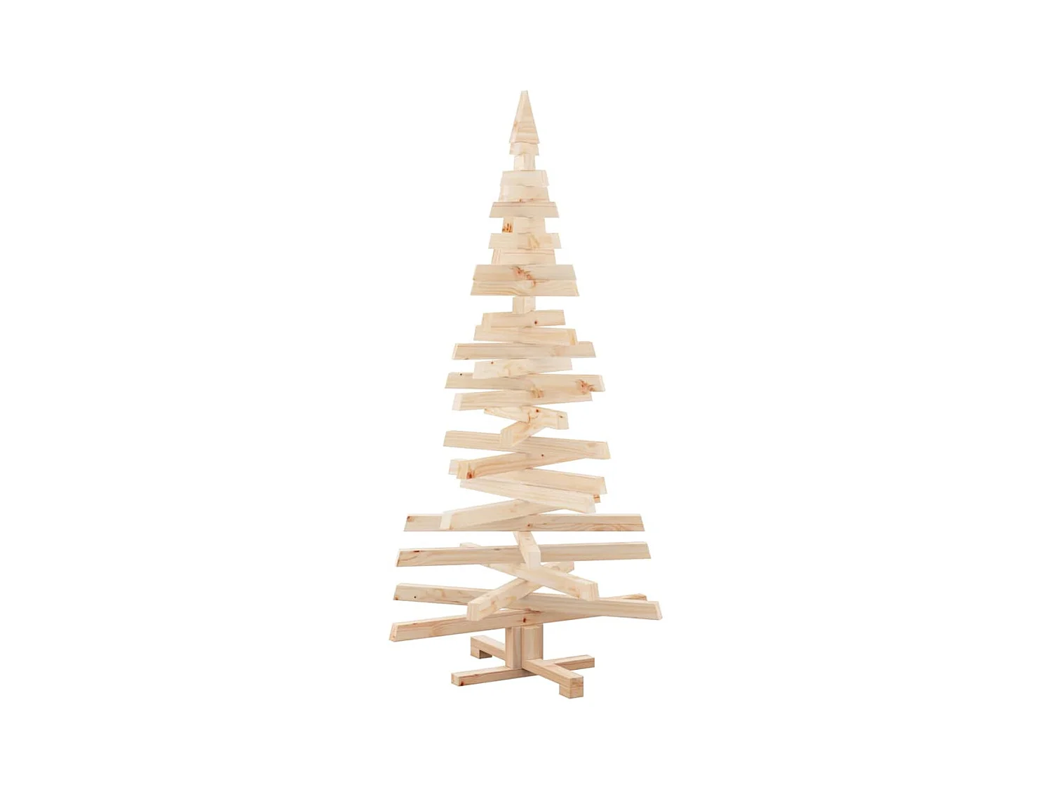 Arbres de Noël avec support Naturel 150 cm Bois massif en pin