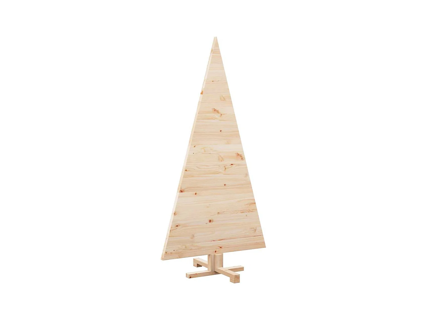 Arbres de Noël avec support Naturel 150 cm Bois massif en pin
