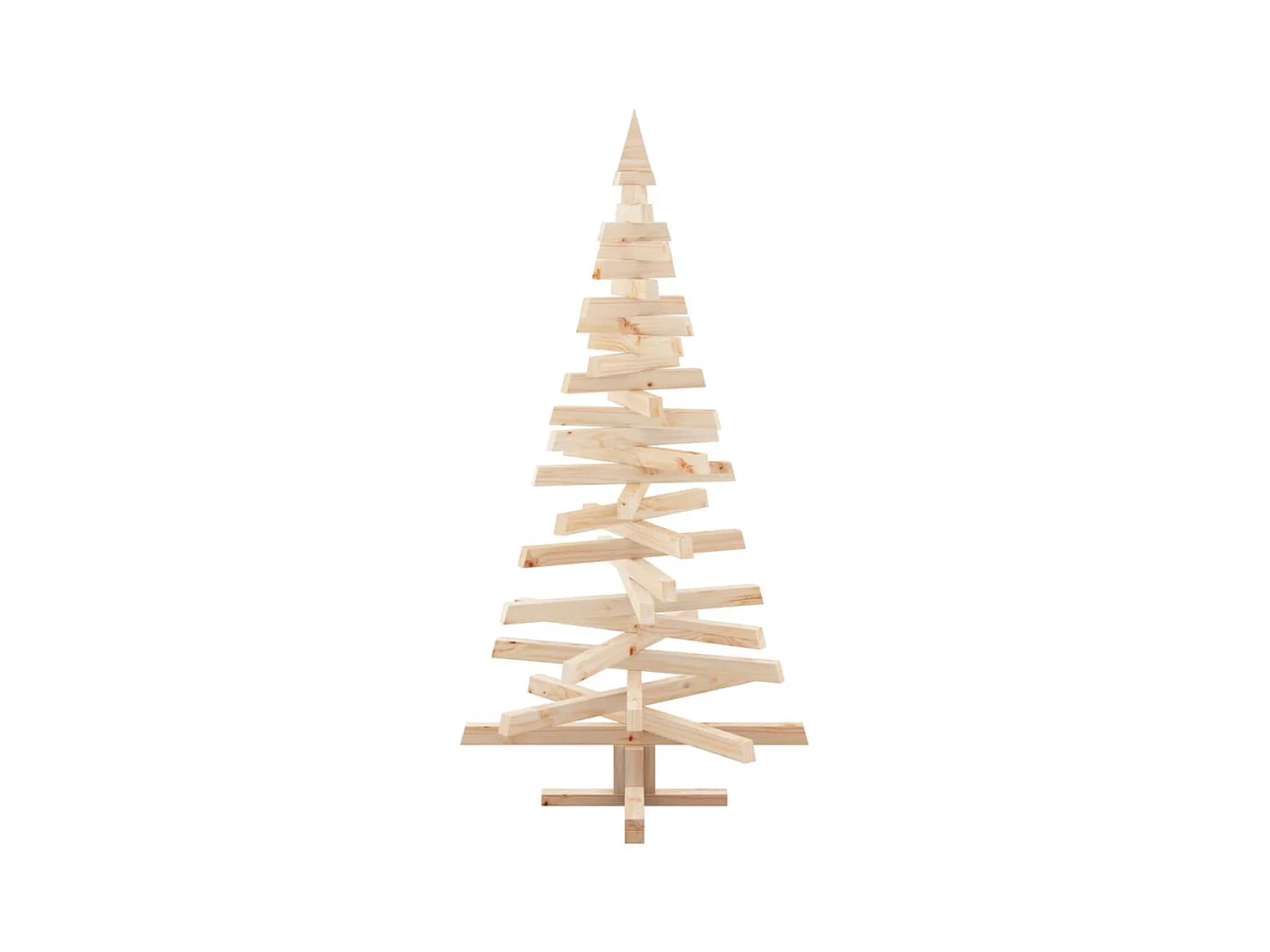 Arbres de Noël avec support Naturel 150 cm Bois massif en pin
