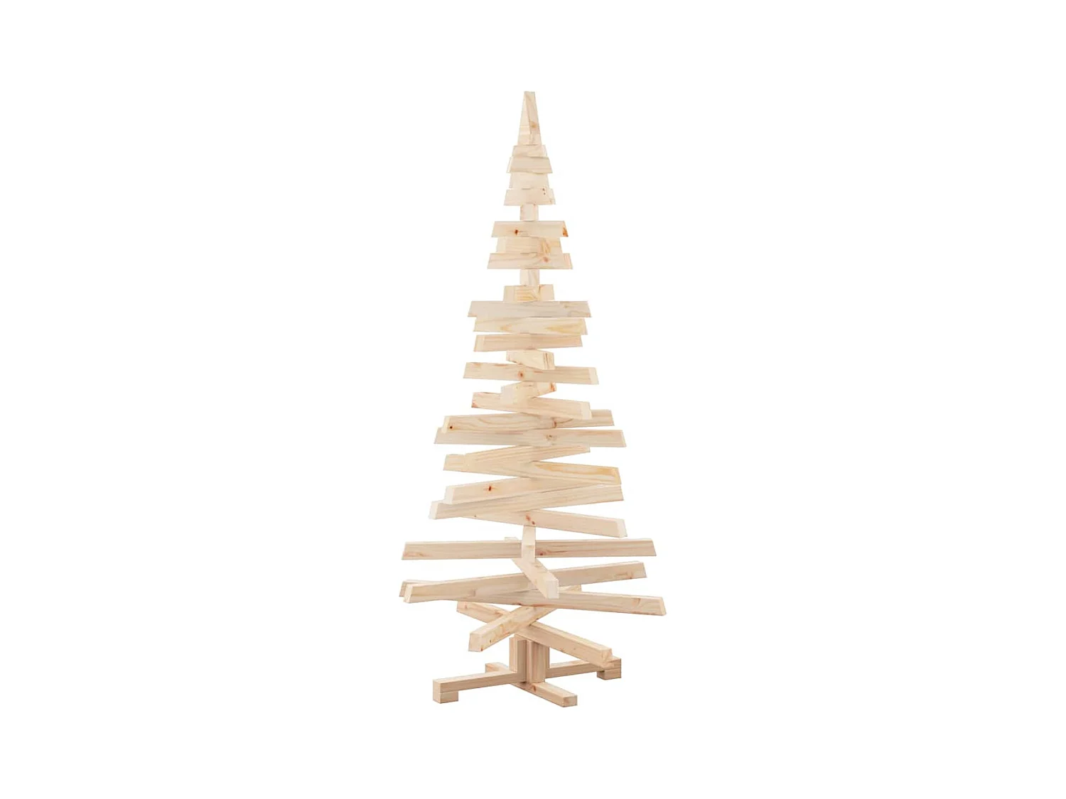 Arbres de Noël avec support Naturel 150 cm Bois massif en pin