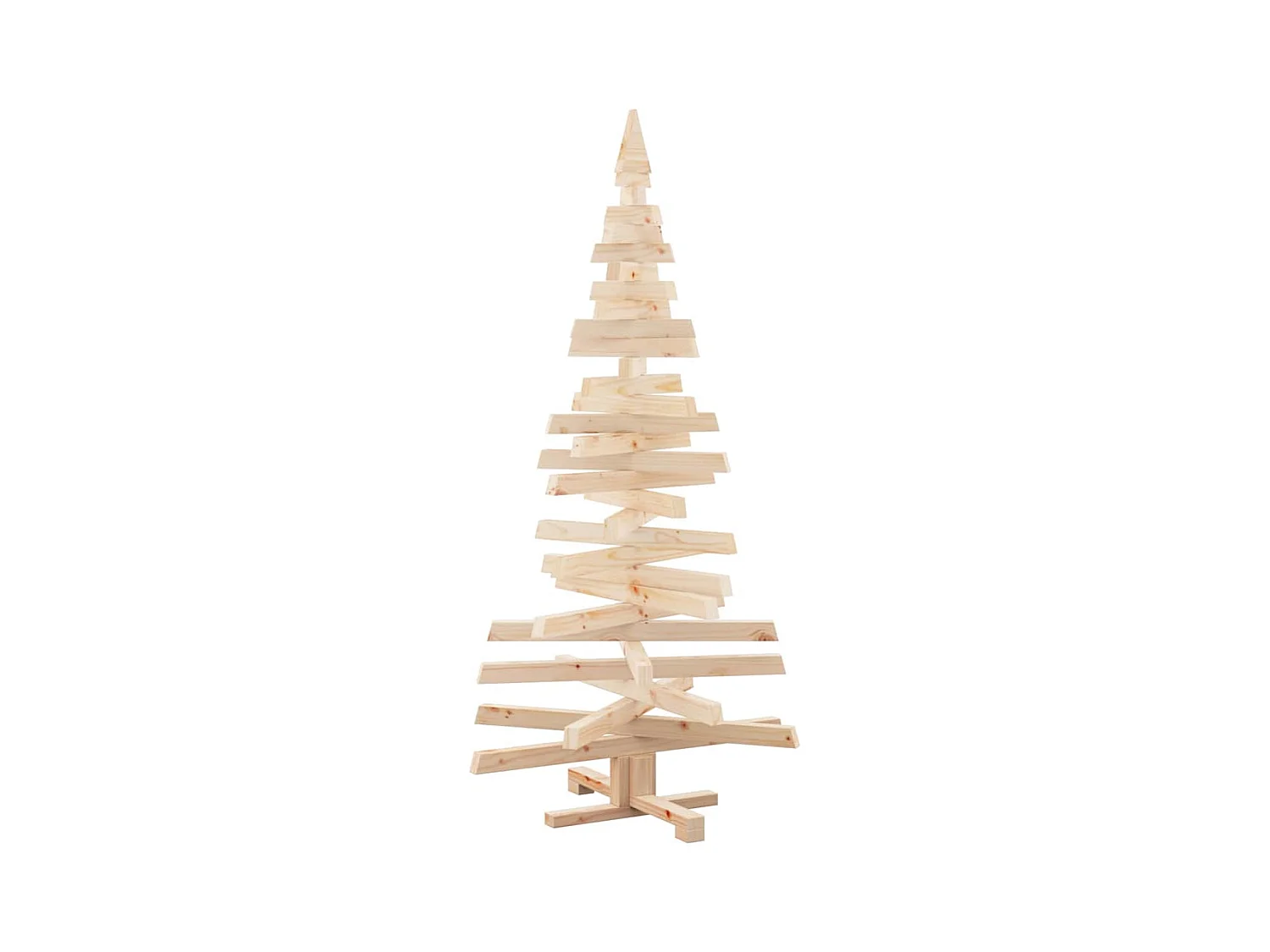 Arbres de Noël avec support Naturel 150 cm Bois massif en pin
