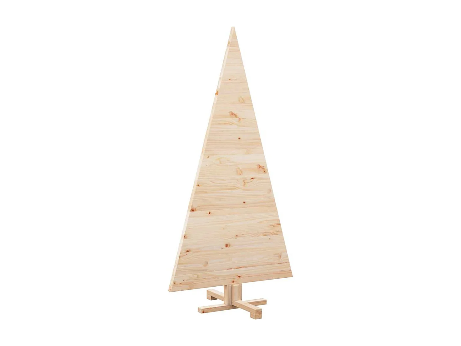 Arbres de Noël avec support Naturel 150 cm Bois massif en pin