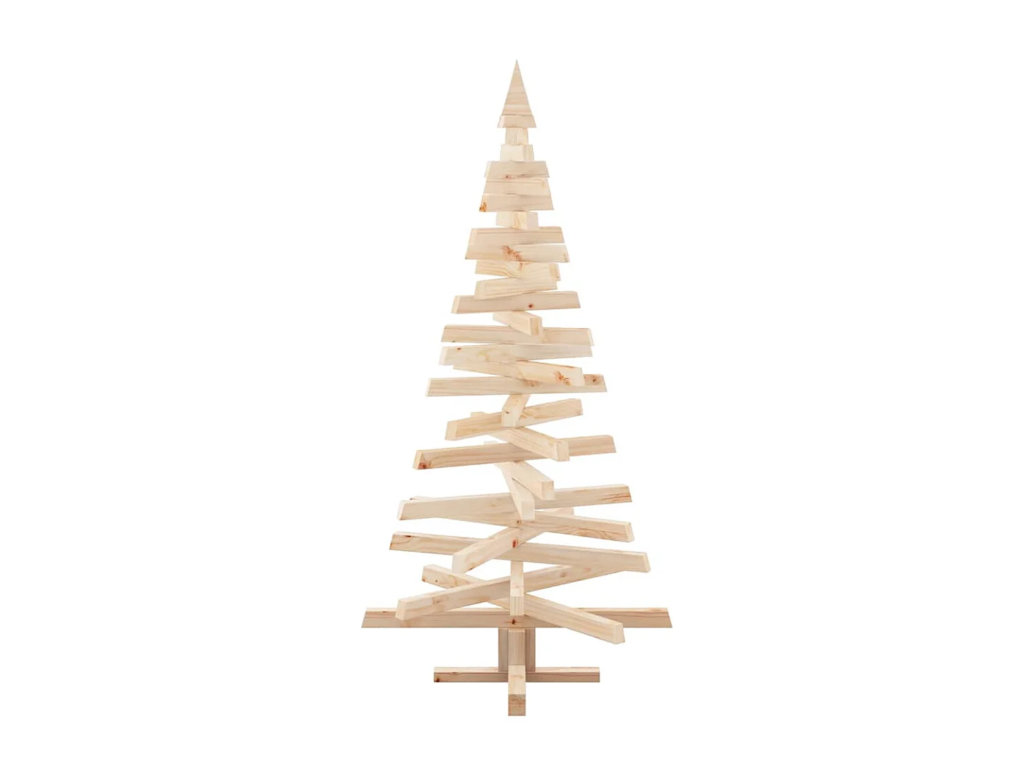 Arbres de Noël avec support Naturel 150 cm Bois massif en pin