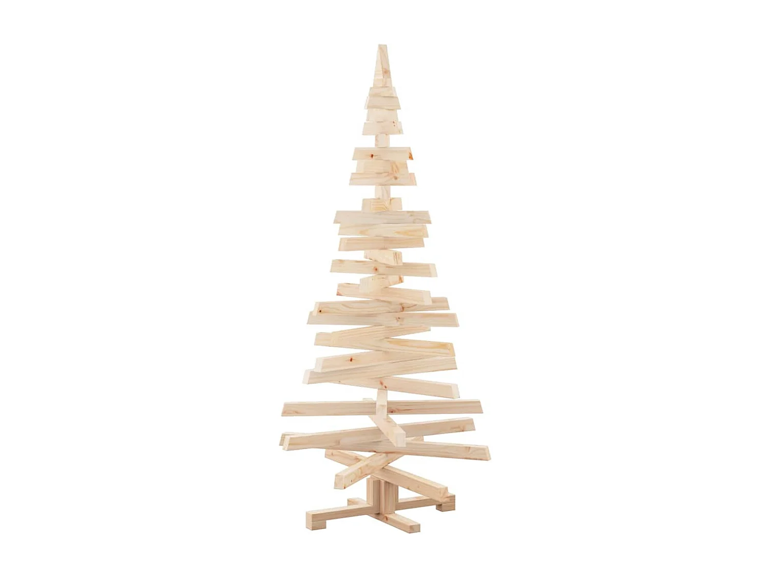 Arbres de Noël avec support Naturel 150 cm Bois massif en pin