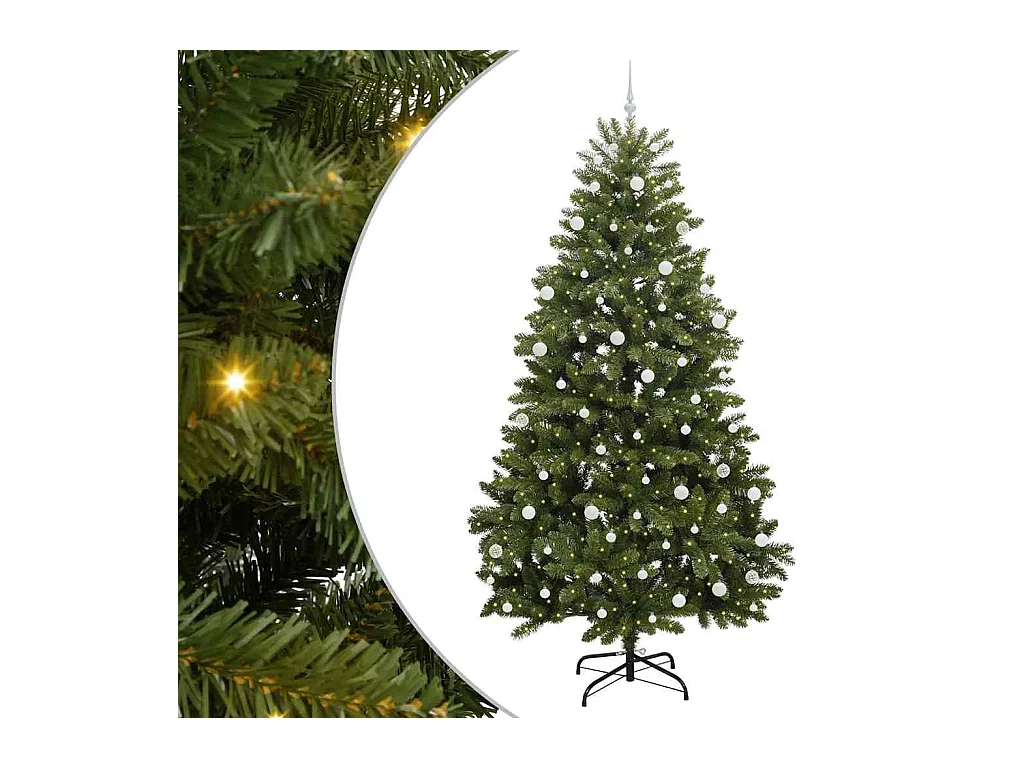 Sapin de Noël artificiel Vert 270 cm PVC et métal