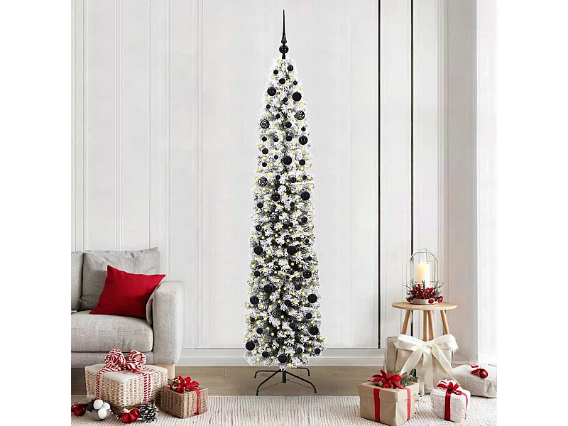 Sapin de Noël artificiel Vert 210 cm PVC et acier et plastique