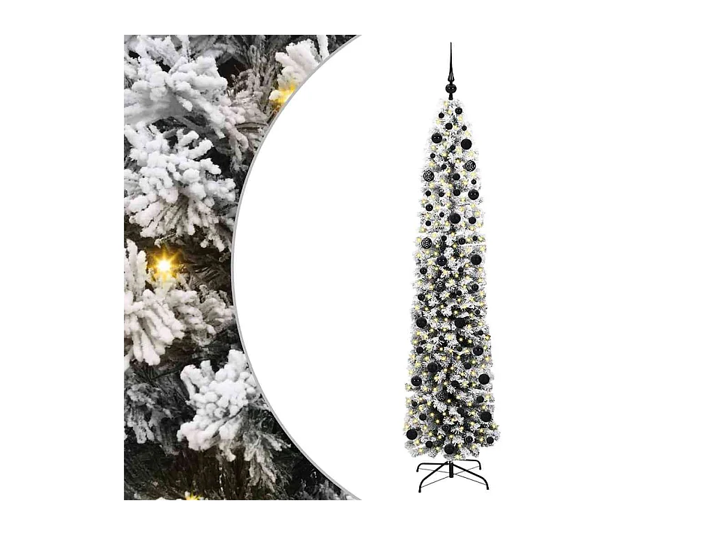 Sapin de Noël artificiel Vert 210 cm PVC et acier et plastique