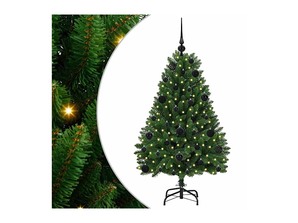 Sapin de Noël artificiel Vert 120 cm PVC et métal