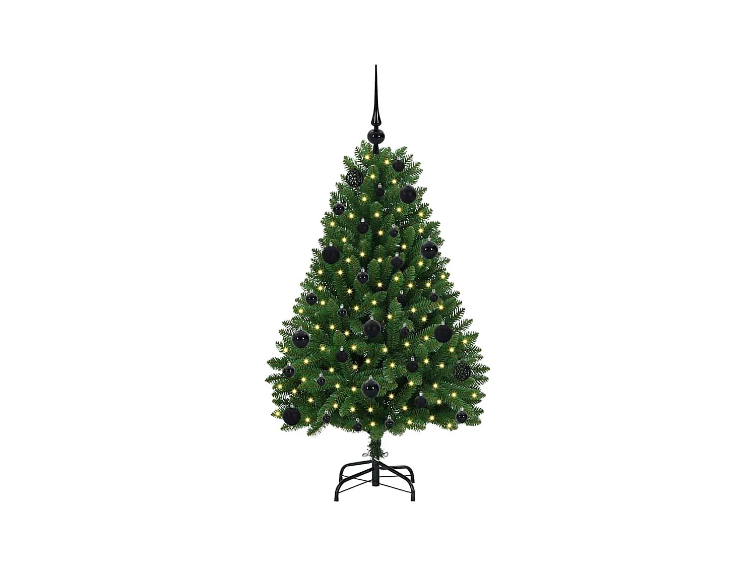 Sapin de Noël artificiel Vert 120 cm PVC et métal