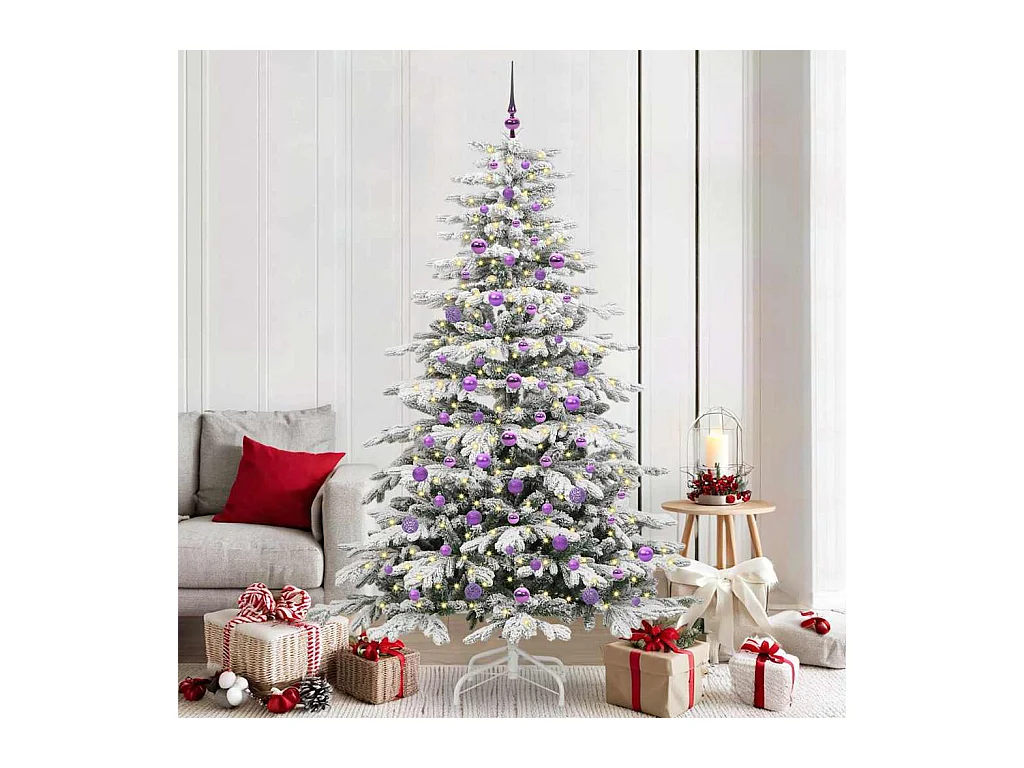 Árbol de Navidad artificial con ramas articuladas 210 cm