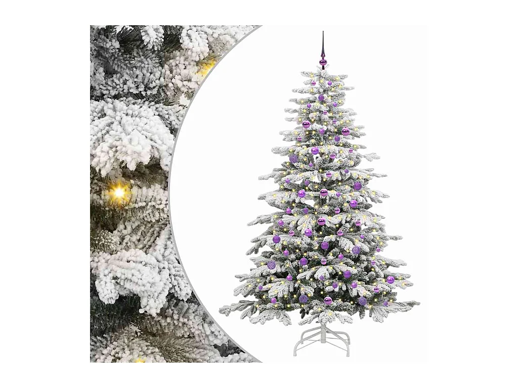 Árbol de Navidad artificial con ramas articuladas 210 cm
