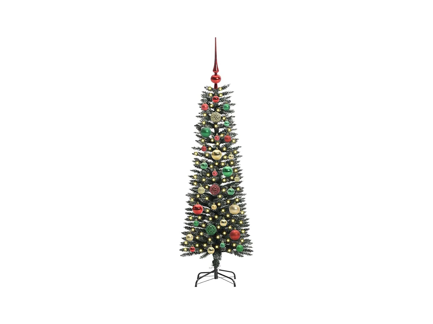 Sapin de Noël artificiel avec 150 LED Vert 40,5 x 40,5 x 120 cm