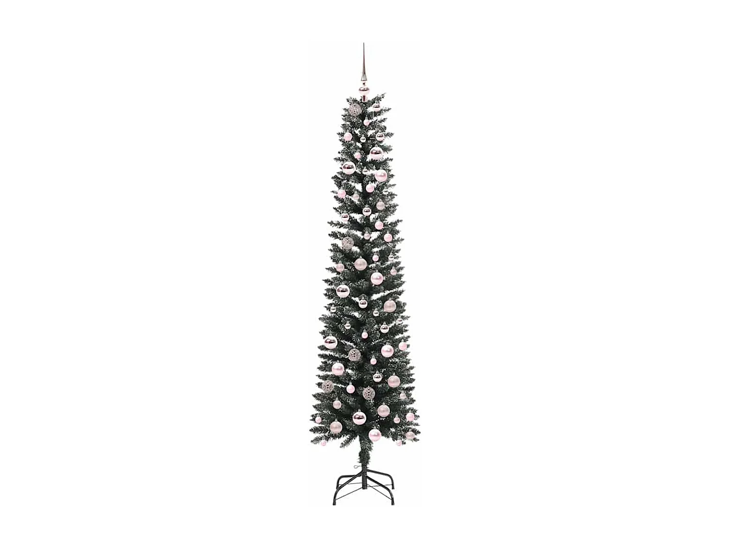 Kunstkerstboom Groen 58 x 58 x 210 cm PVC en Plastic en Staal
