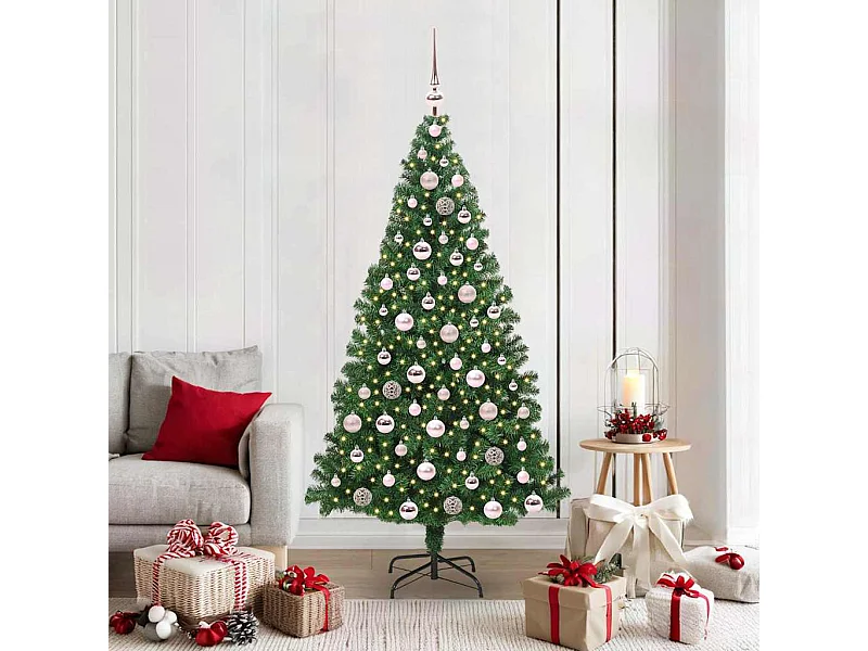 Sapin de Noël artificiel Vert 180 cm PVC, Acier et Plastique