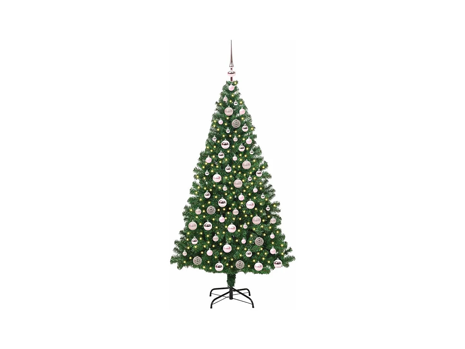 Sapin de Noël artificiel Vert 180 cm PVC, Acier et Plastique