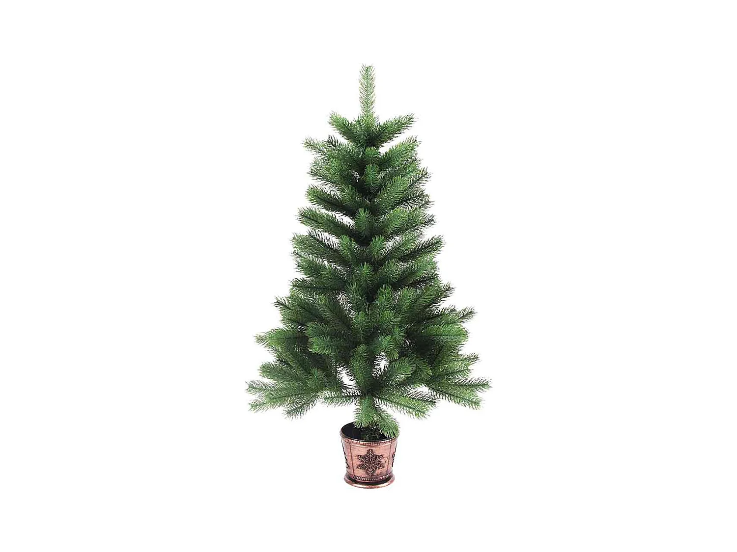Árbol de Navidad con 150 LED con soporte Verde 90 cm PE