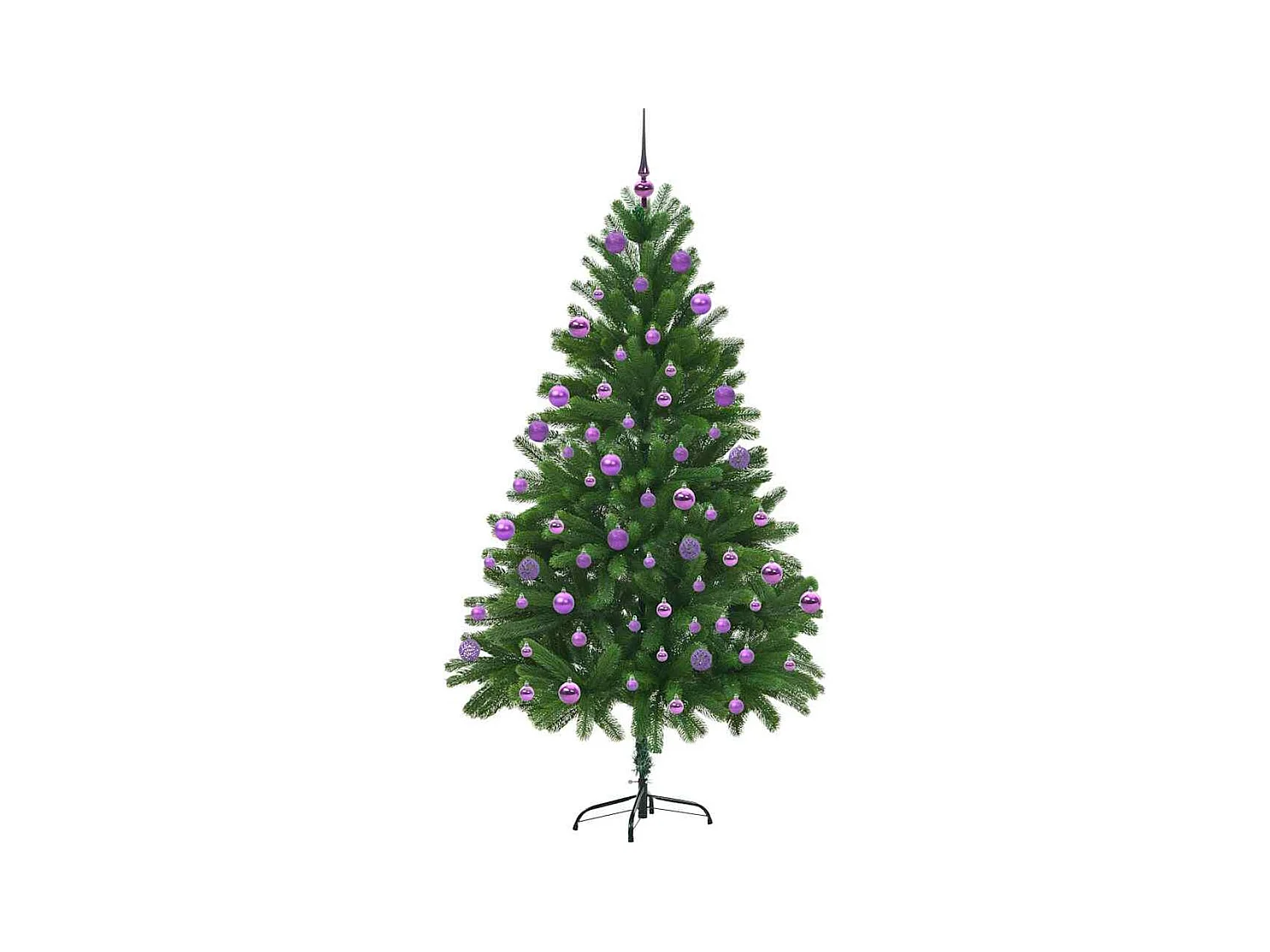 Árvore de Natal com 300 LEDs com suporte Verde 210 cm PE