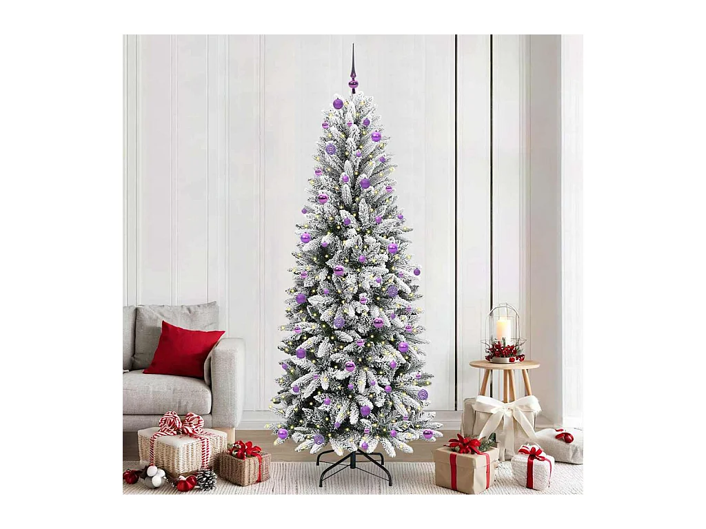 Sapin de Noël artificiel avec 300 LED Blanc 93 x 93 x 240 cm
