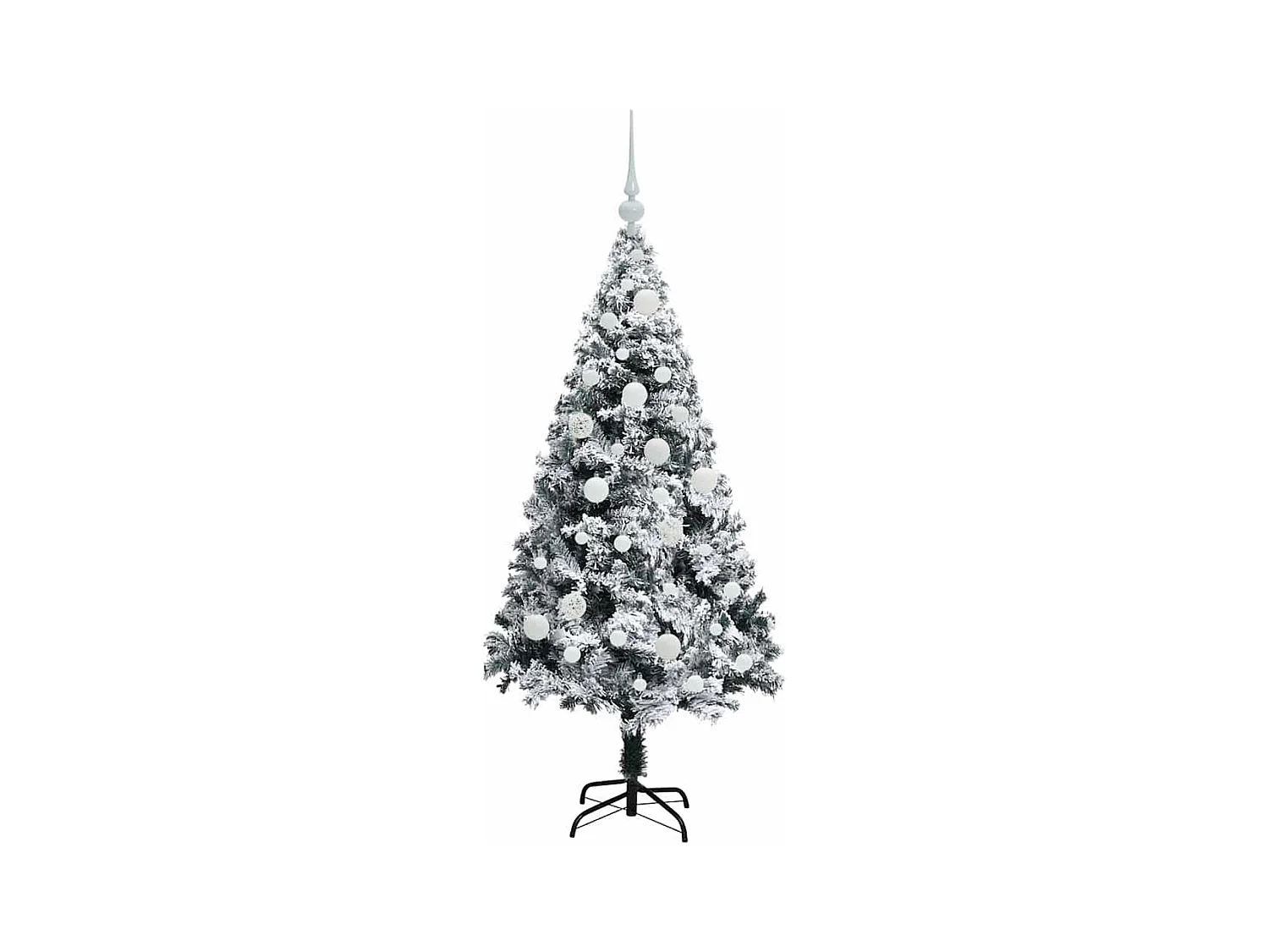 Árbol de Navidad artificial Verde 120 cm PVC y Acero y Plástico