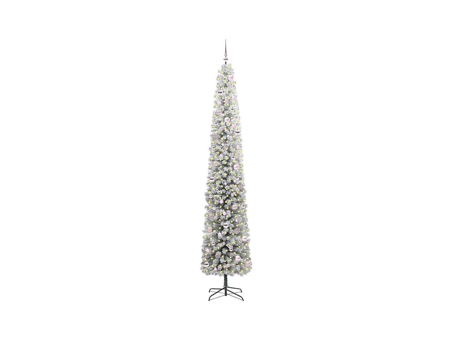 Árbol de Navidad artificial Verde 270 cm PVC, Acero y Plástico