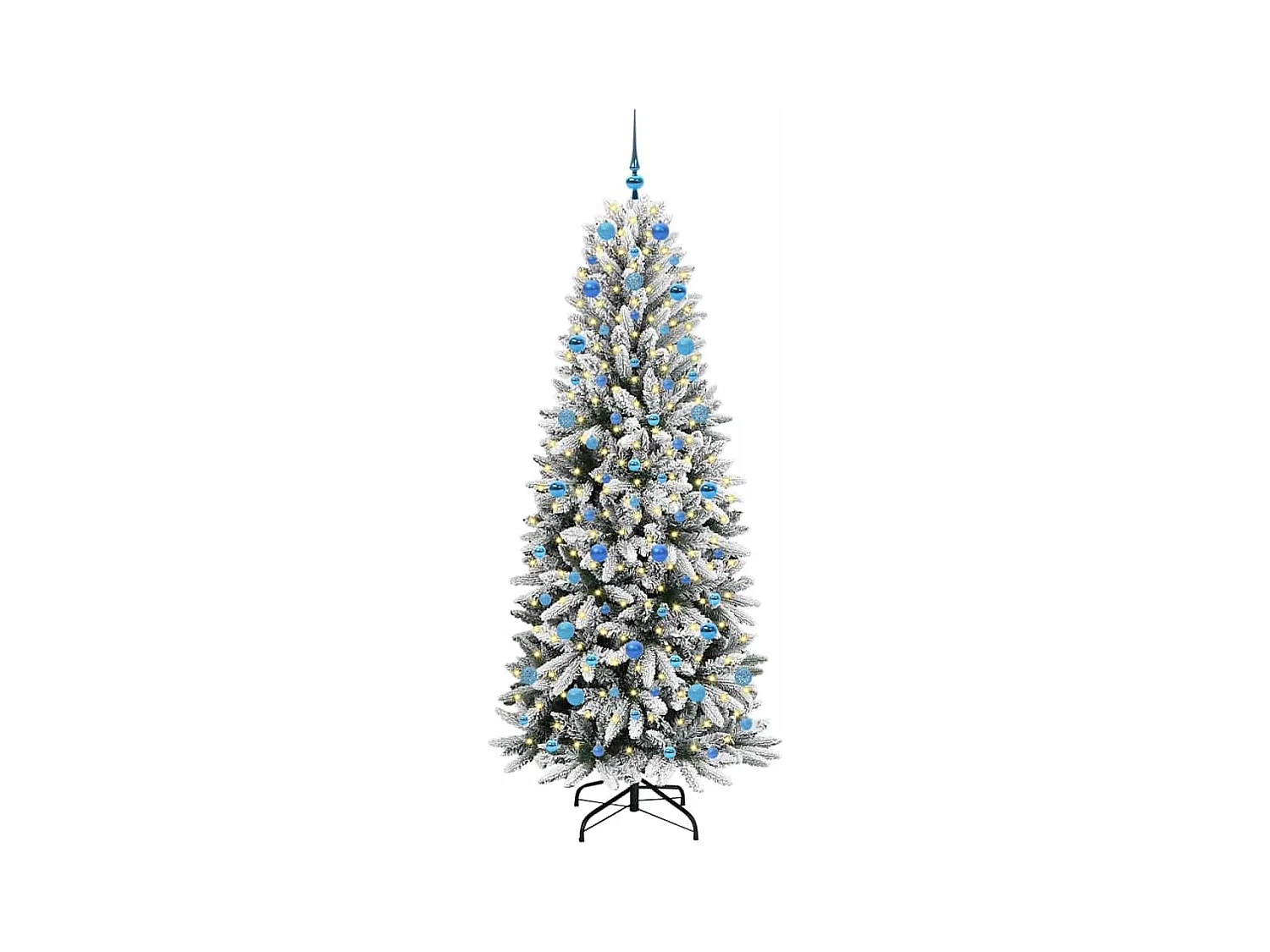 Sapin de Noël artificiel avec 300 LED Blanc 78 x 78 x 210 cm