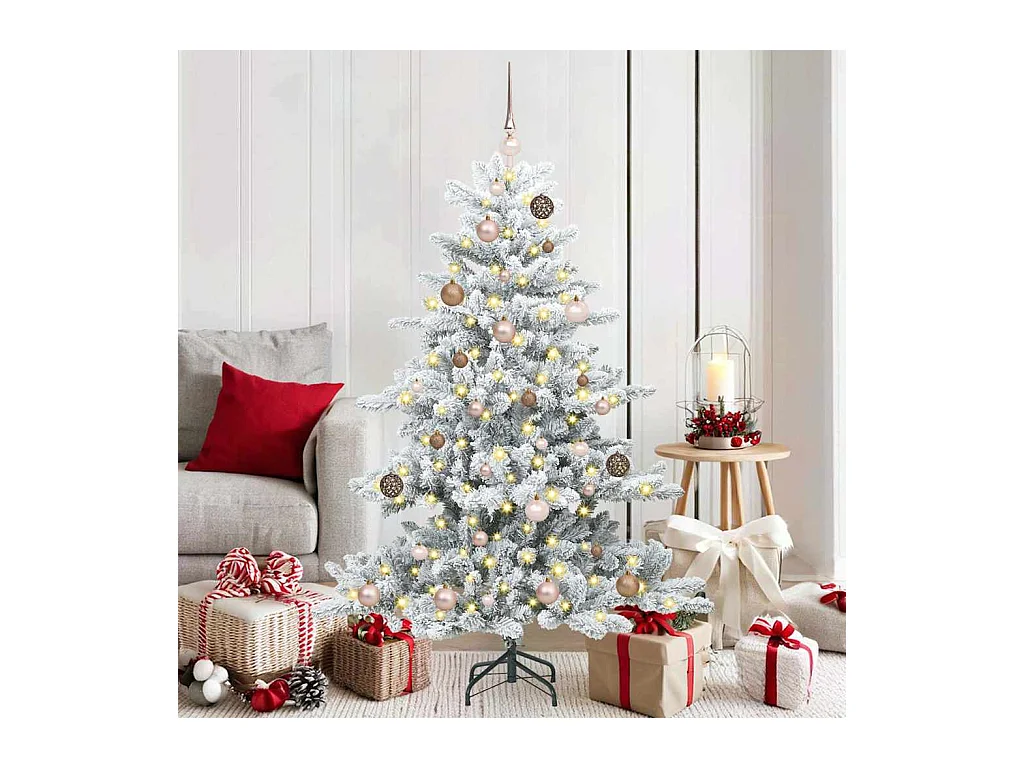 Kunstmatige Hinged Kerstboom met 150 LED 150 cm PVC