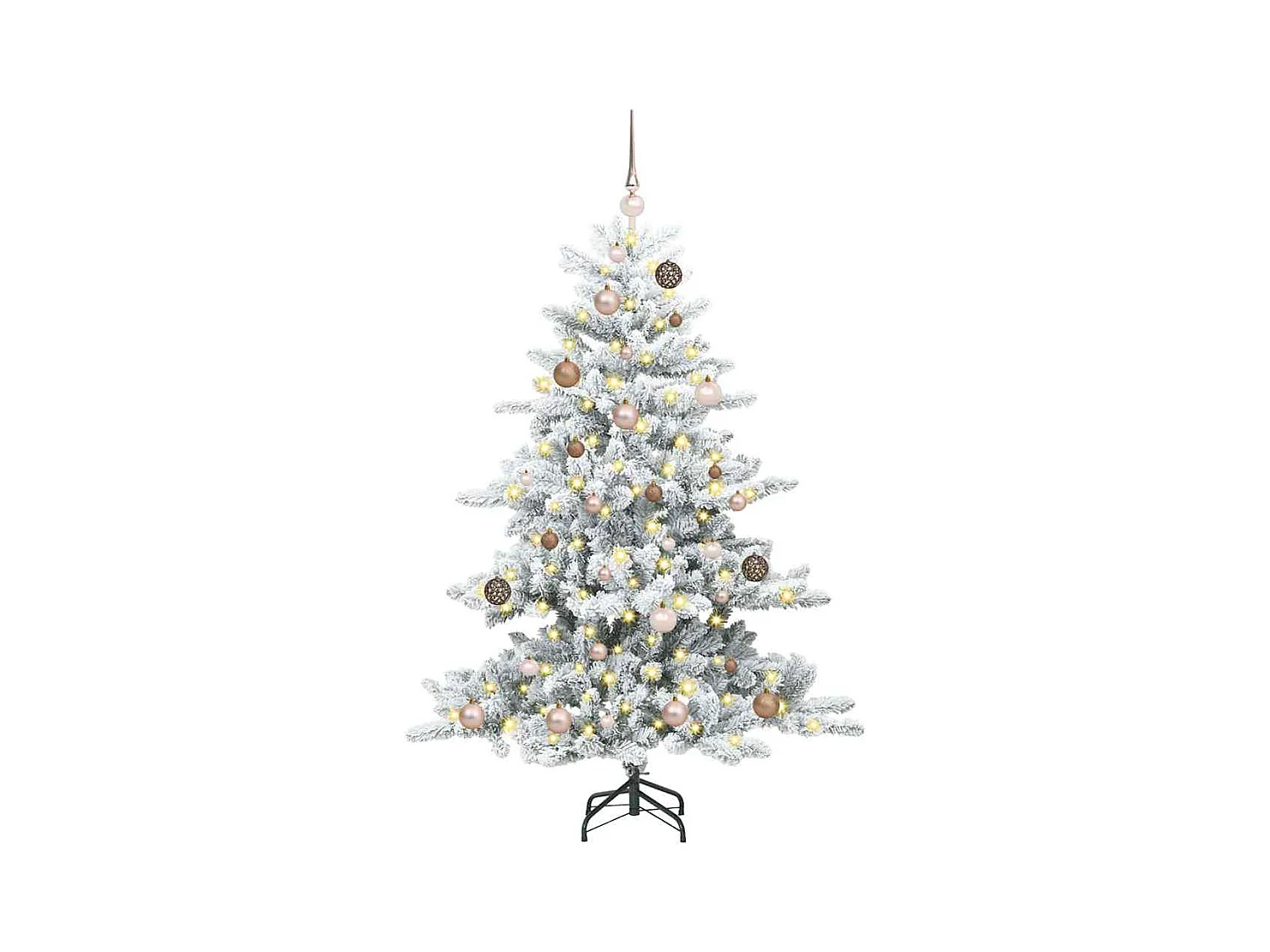 Kunstmatige Hinged Kerstboom met 150 LED 150 cm PVC