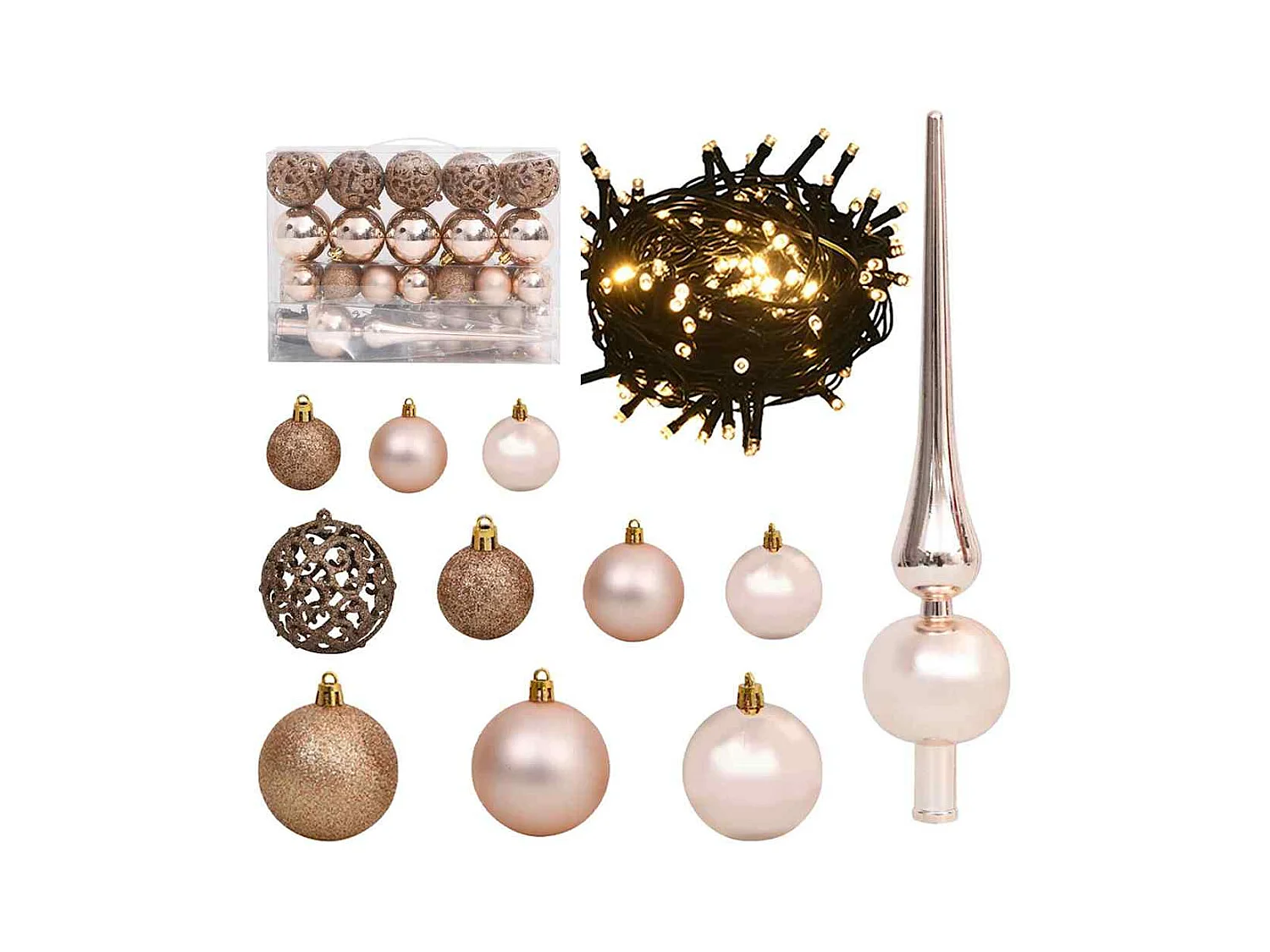 Kunstmatige Hinged Kerstboom met 150 LED 150 cm PVC