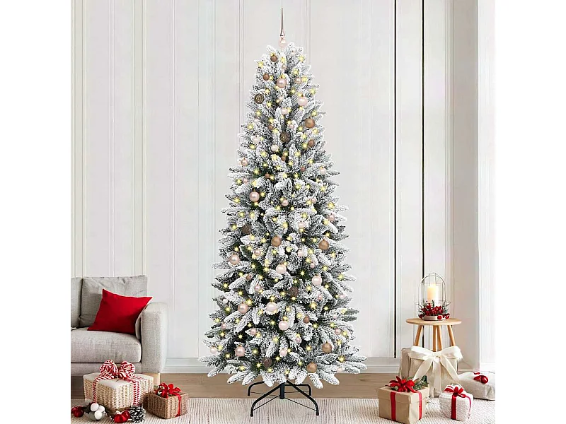Sapin de Noël artificiel avec 300 LED Blanc 93 x 93 x 240 cm