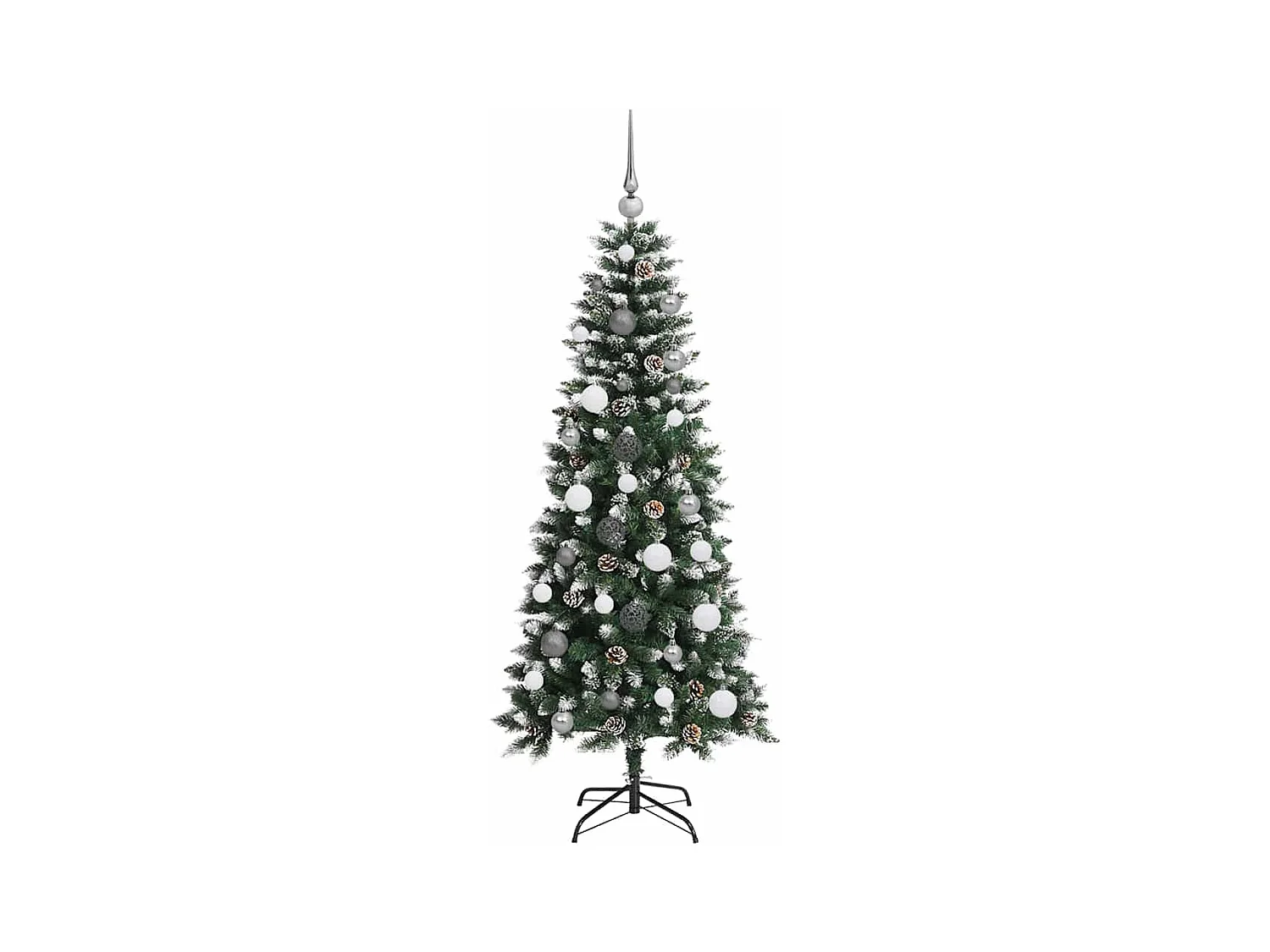 Sapin de Noël artificiel avec 150 LED Vert 66 x 66 x 150 cm
