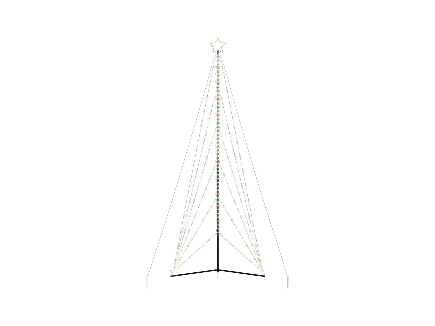 Sapin de Noël à LED 861 LED colorées 478 cm