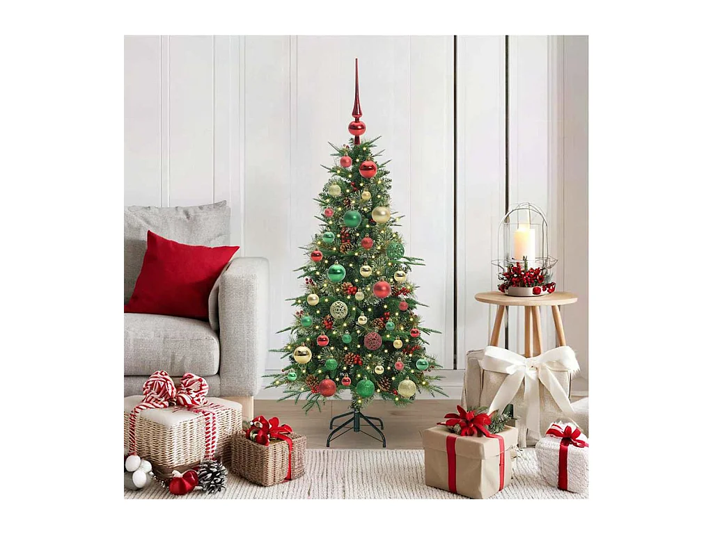 Árbol de Navidad artificial con ramas articuladas Verde 120 cm