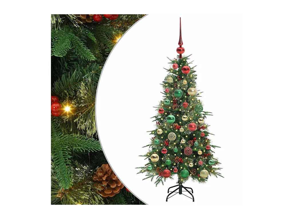 Árbol de Navidad artificial con ramas articuladas Verde 120 cm