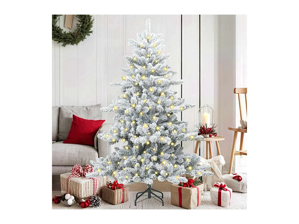 Kunstmatige Hinged Kerstboom met 150 LED 150 cm PVC