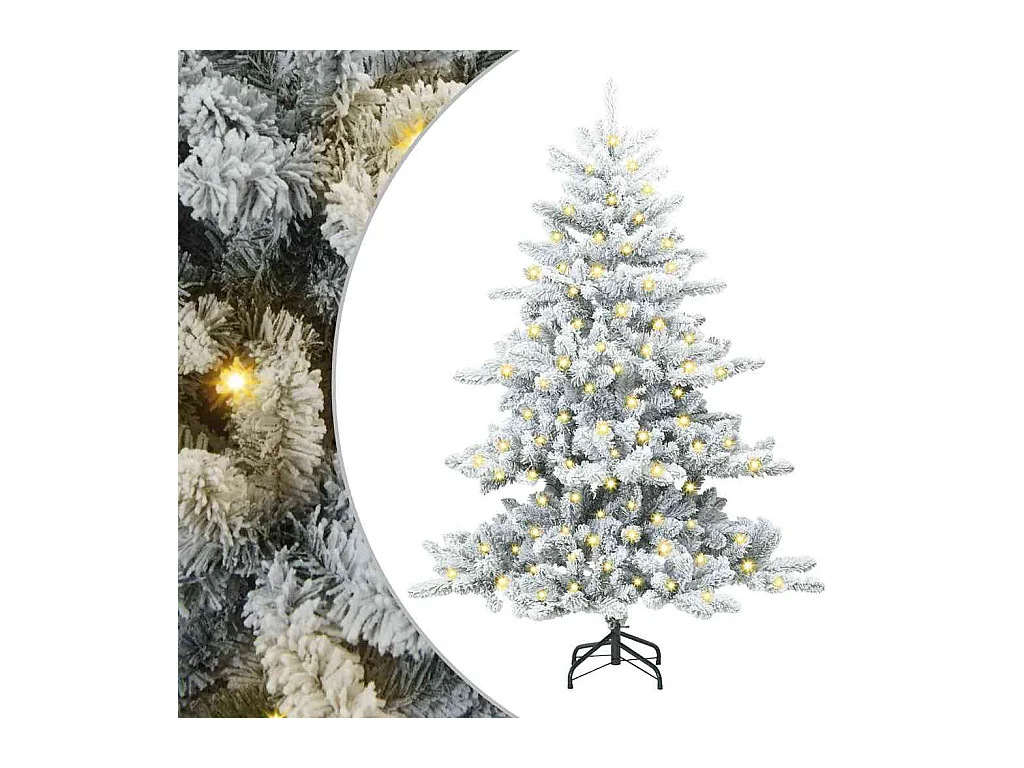 Kunstmatige Hinged Kerstboom met 150 LED 150 cm PVC