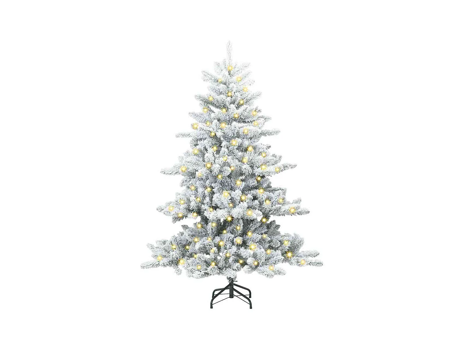 Kunstmatige Hinged Kerstboom met 150 LED 150 cm PVC