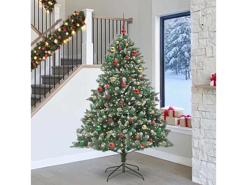 Sapin de Noël artificiel avec 300 LED Vert 160 x 160 x 240 cm