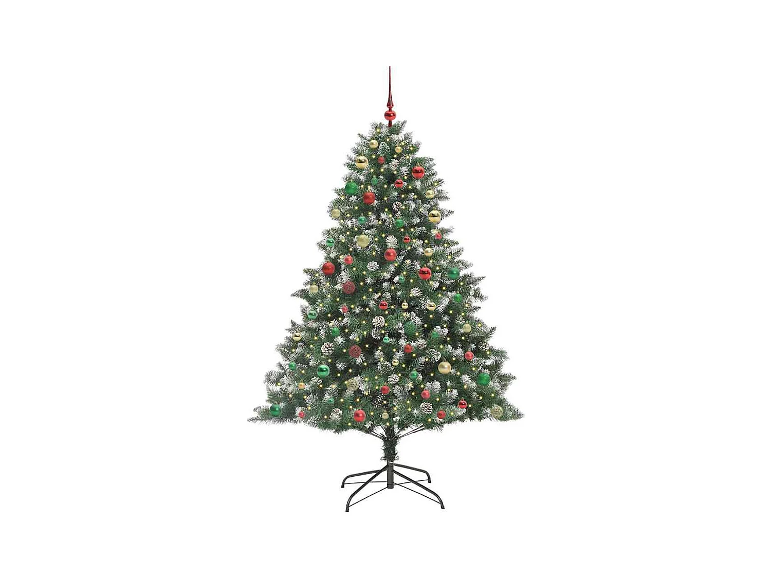 Sapin de Noël artificiel avec 300 LED Vert 160 x 160 x 240 cm