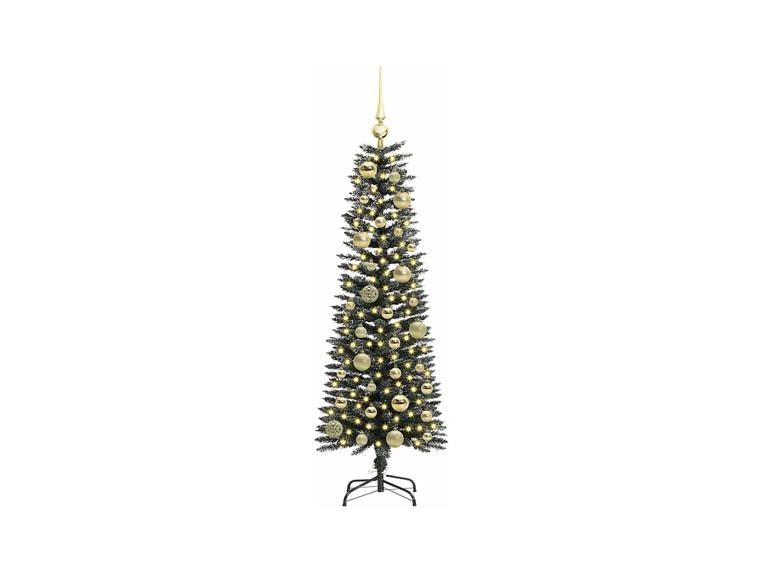 Sapin de Noël artificiel avec 150 LED Vert 40,5 x 40,5 x 120 cm